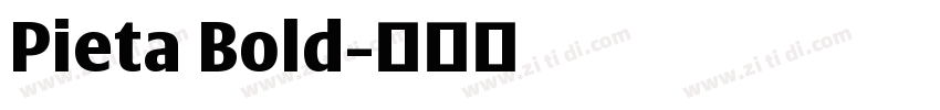 Pieta Bold字体转换